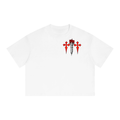 Unisex Boxy Drop Shoulder Crop T-Shirt