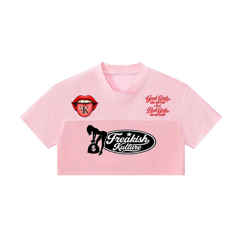 Women’s Cropped Paneled V-Neck Jersey