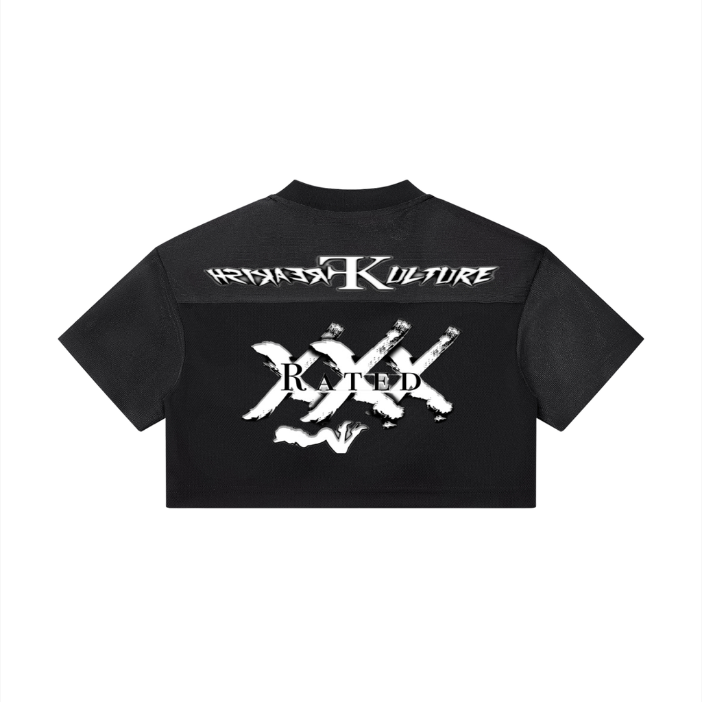 Women’s Cropped Paneled V-Neck Jersey