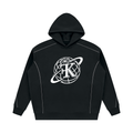Unisex Oversized Piping Fleece Hoodie