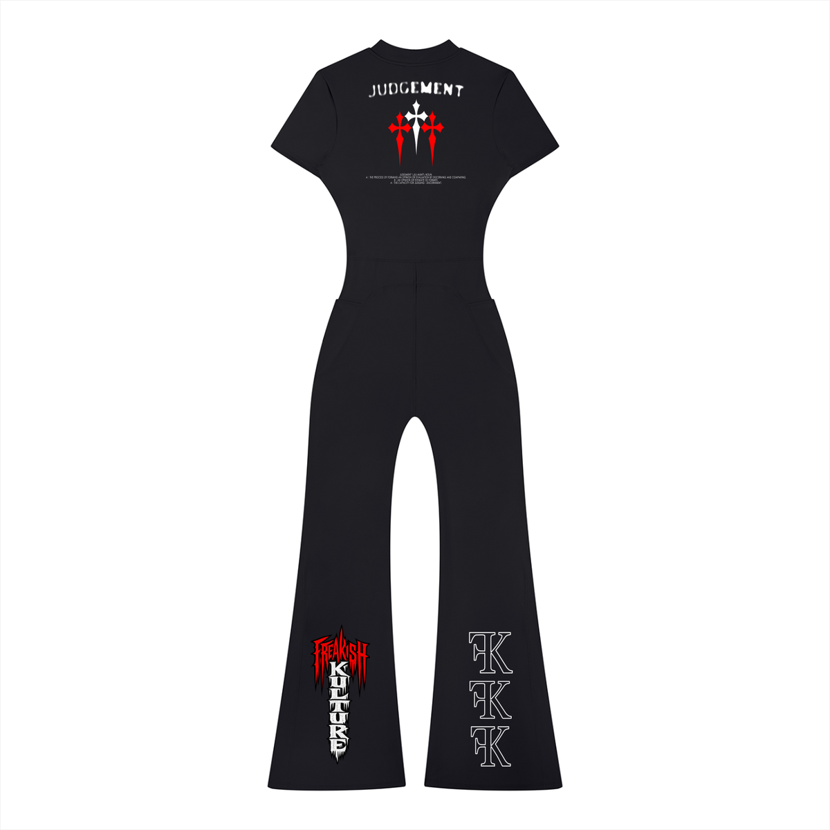 Women’s Tight Flared Leg Quarter-Zip Jumpsuit